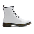 Youth 1460 Patent Leather Boots - White Patent Lamper Dr. Martens