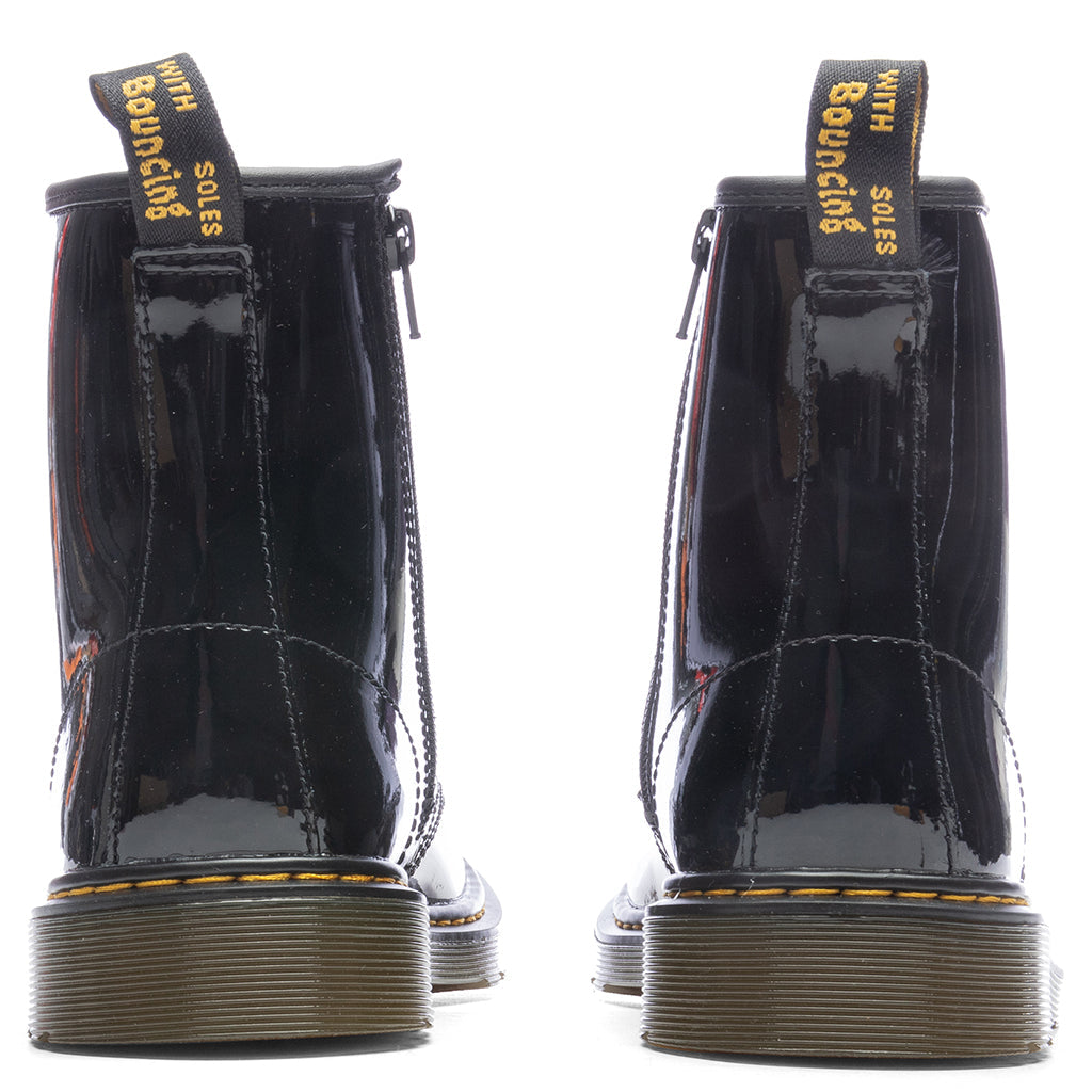 Youth 1460 Patent Leather Lace Up Boots - Black Dr. Martens