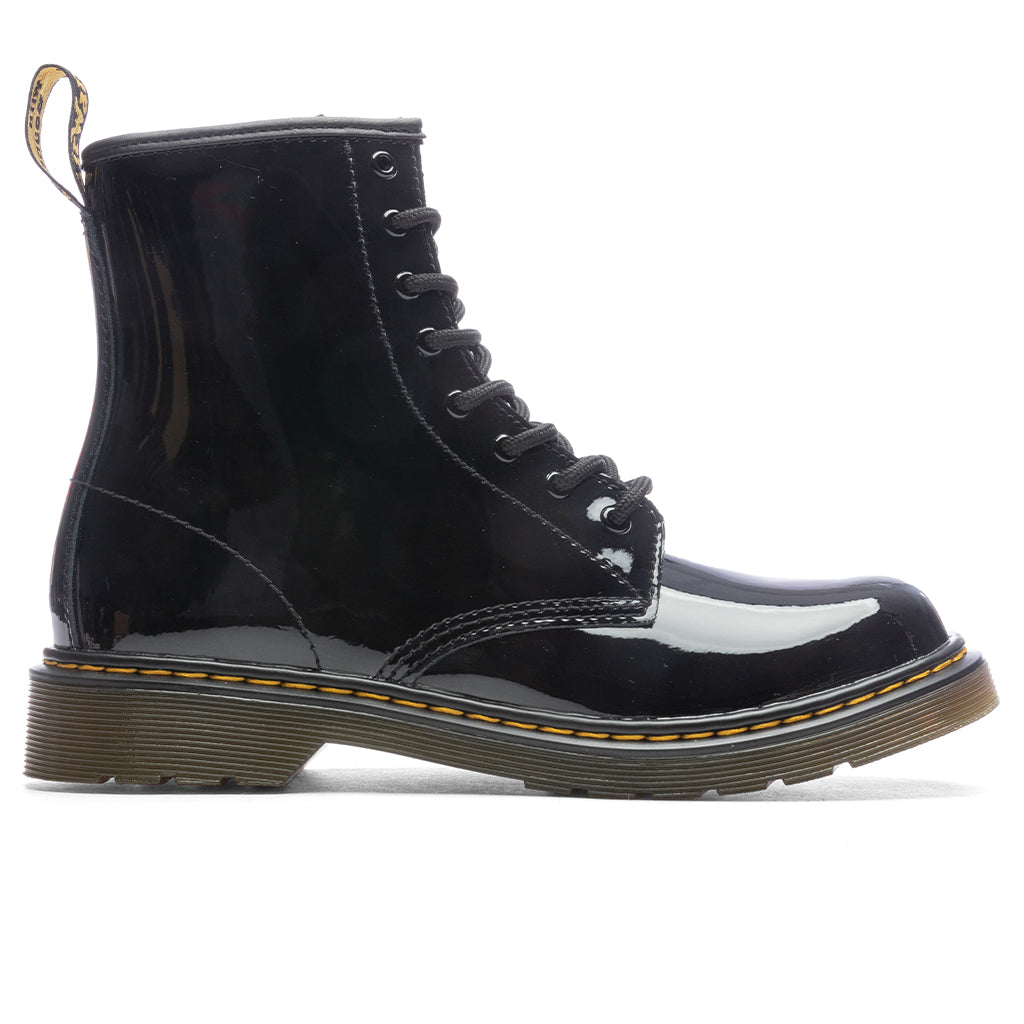 Youth 1460 Patent Leather Lace Up Boots - Black Dr. Martens