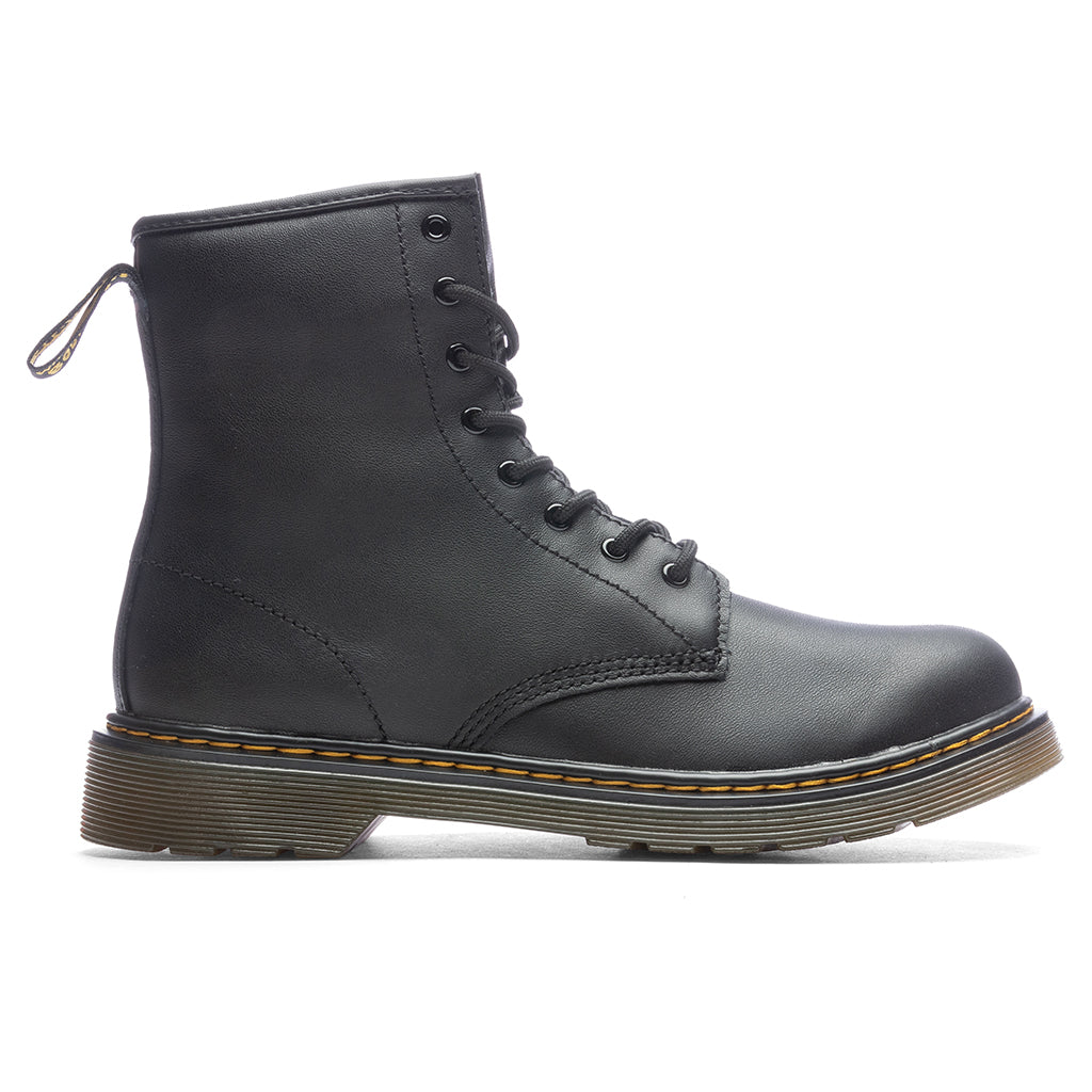 Youth 1460 Softy T Leather Lace Up Boots - Black Softy Dr. Martens