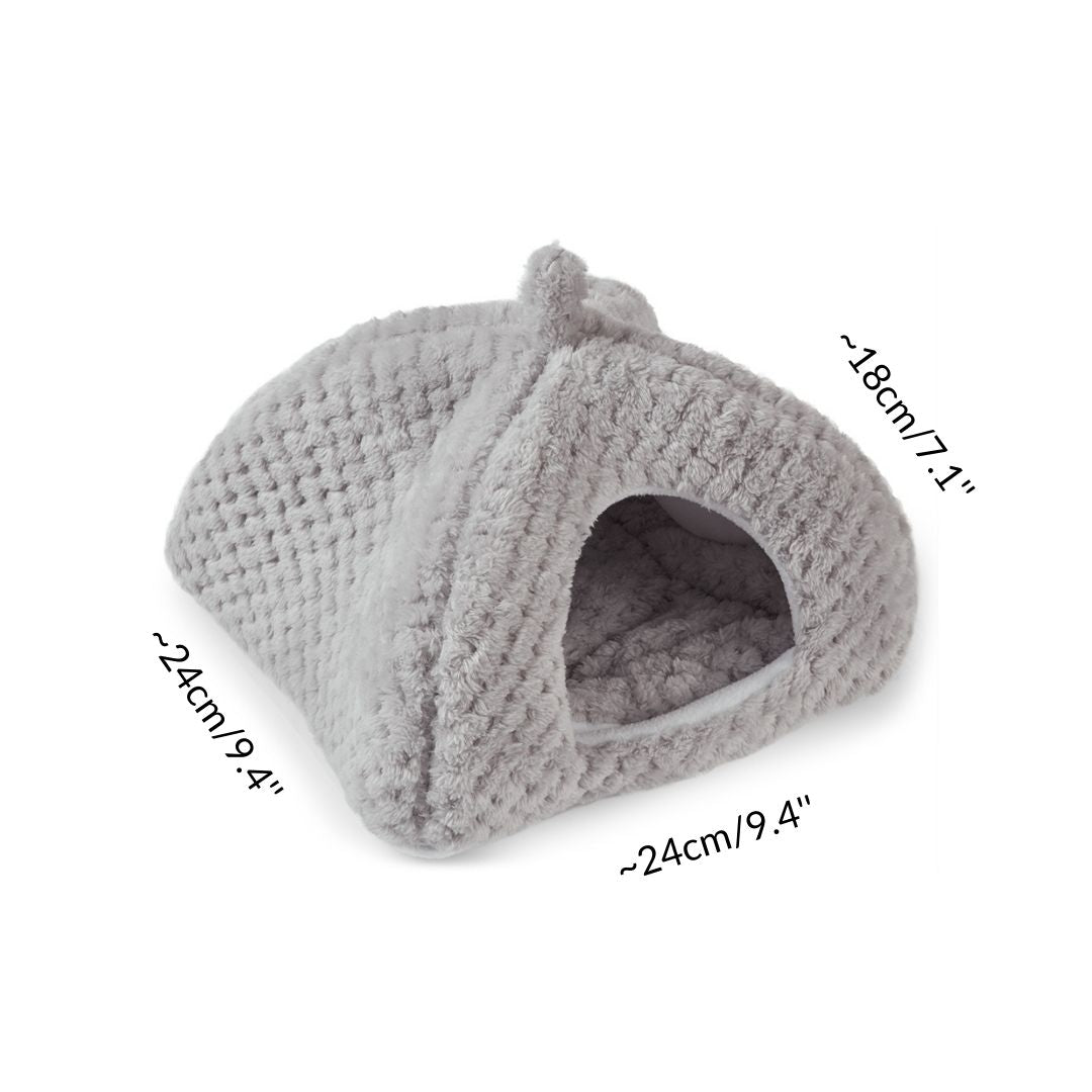 Extra Soft Fleece Hide for Guinea Pigs | Velvet Grey Kavee Pets Ltd UK