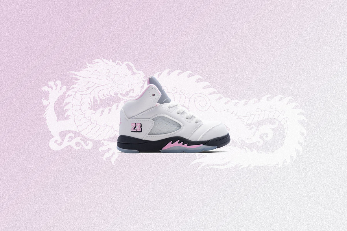 Air Jordan 5 Retro OG '35th Anniversary' (TD) - White/Black/Med Soft Pink/White Jordan