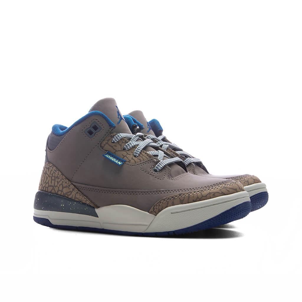 Air Jordan 3 Retro 'We Outside' (PS) - Olive Grey/Green Abyss/Khaki Jordan