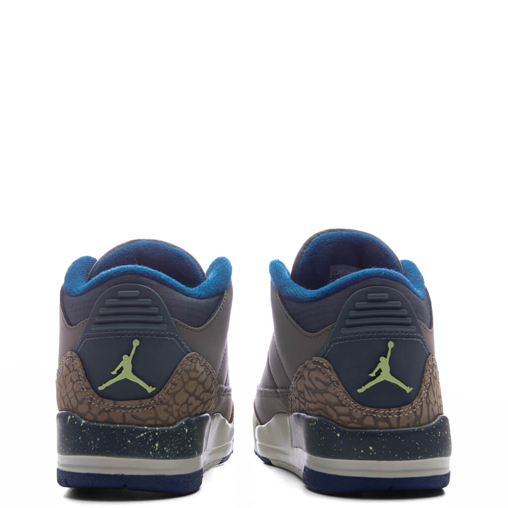Air Jordan 3 Retro 'We Outside' (PS) - Olive Grey/Green Abyss/Khaki Jordan