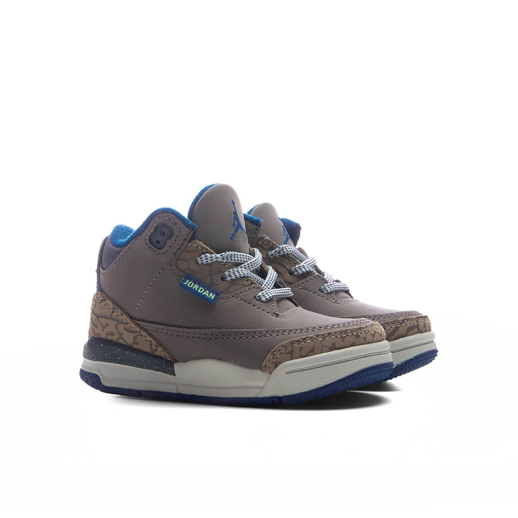 Air Jordan 3 Retro 'We Outside' (TD) - Olive Grey/Green Abyss/Khaki Jordan