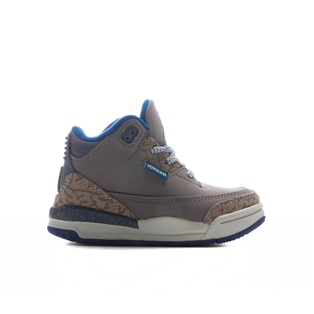 Air Jordan 3 Retro 'We Outside' (TD) - Olive Grey/Green Abyss/Khaki Jordan