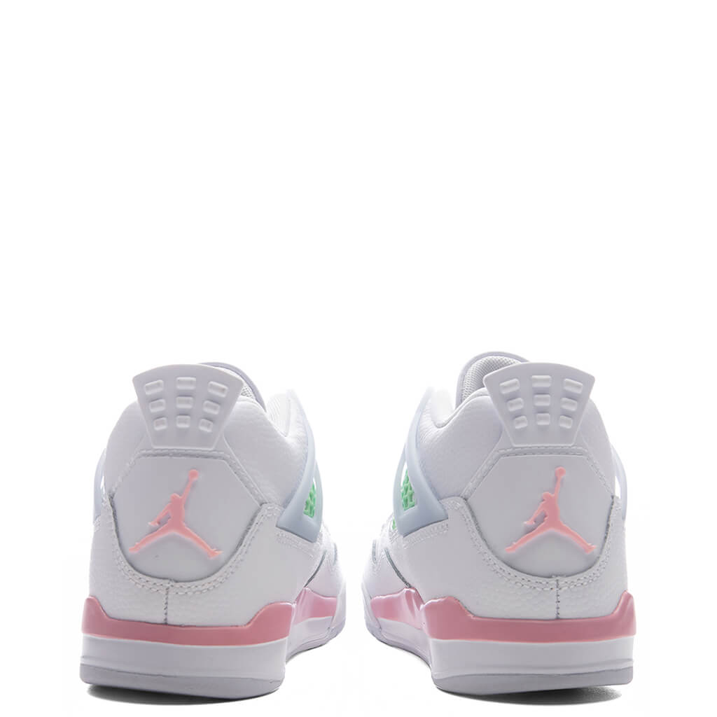 Air Jordan 4 Retro 'Valentine's Day' (PS) - White/Medium Soft Pink/Half Blue Jordan