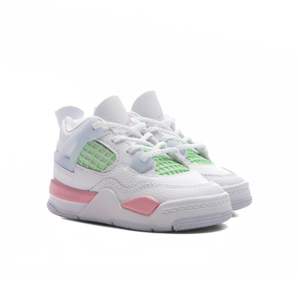 Air Jordan 4 Retro 'Valentine's Day' (TD) - White/Medium Soft Pink/Half Blue Jordan