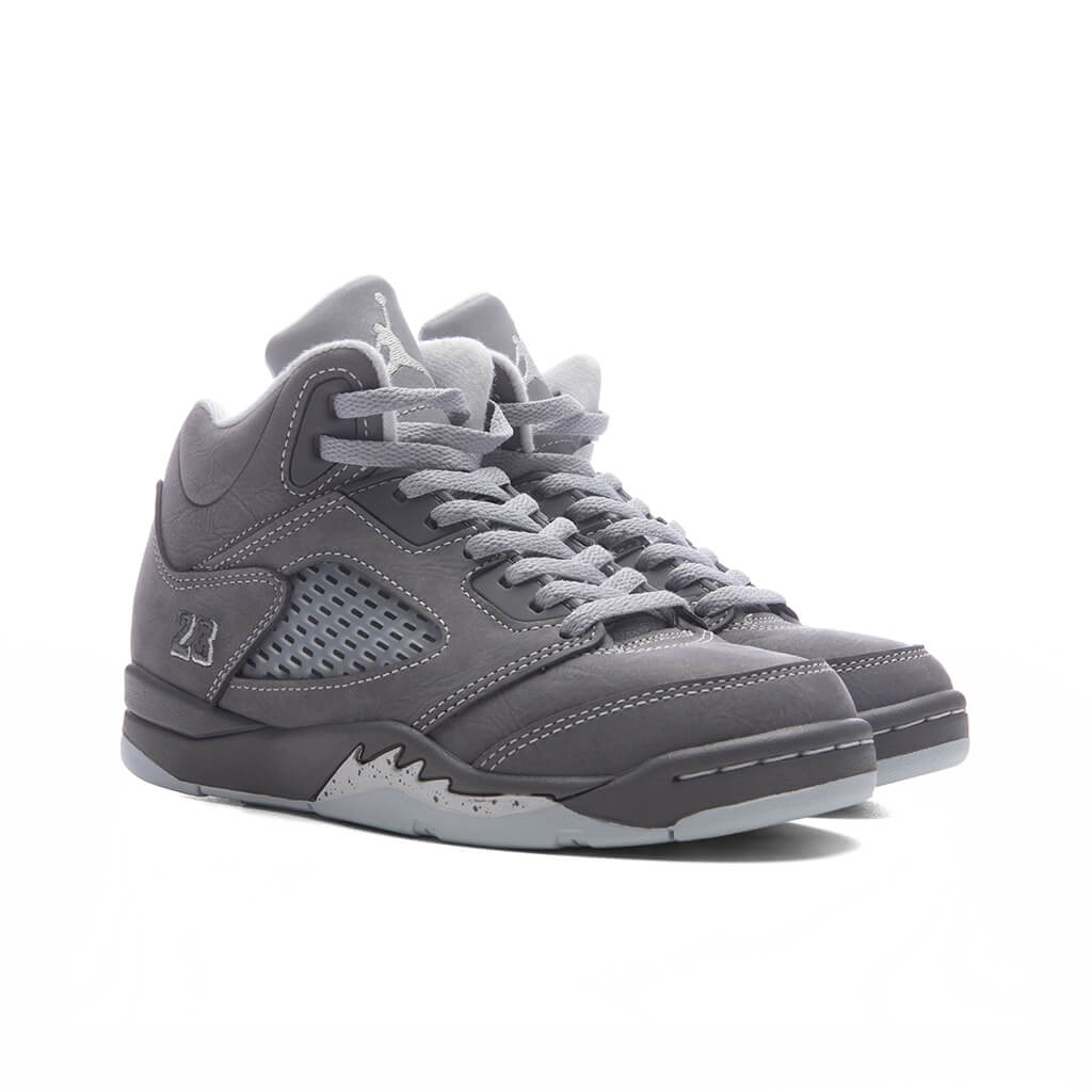 Air Jordan 5 Retro 'Wolf Grey' (PS) - Light Graphite/White/Wolf Grey Jordan