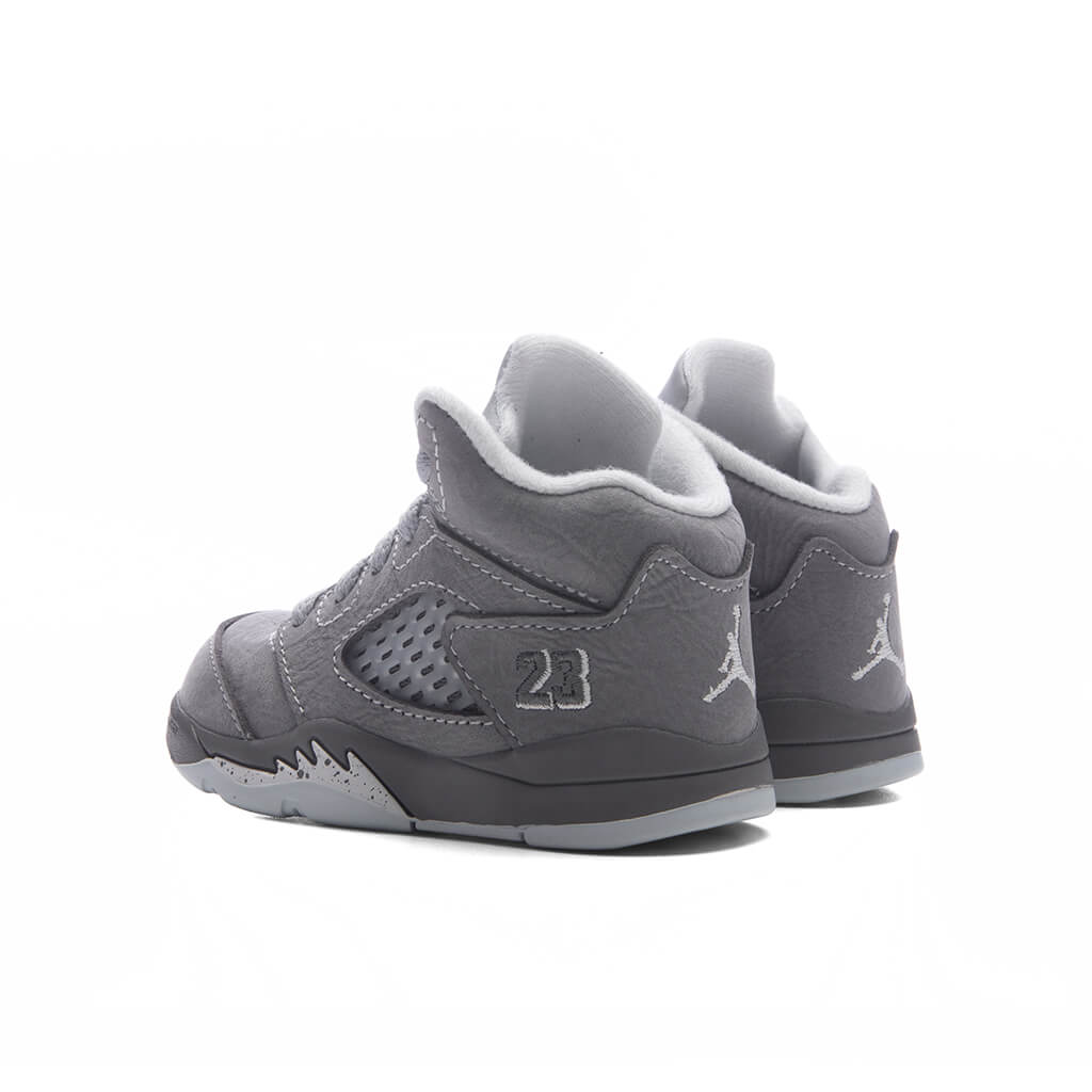 Air Jordan 5 Retro 'Wolf Grey' (TD) - Light Graphite/White/Wolf Grey Jordan
