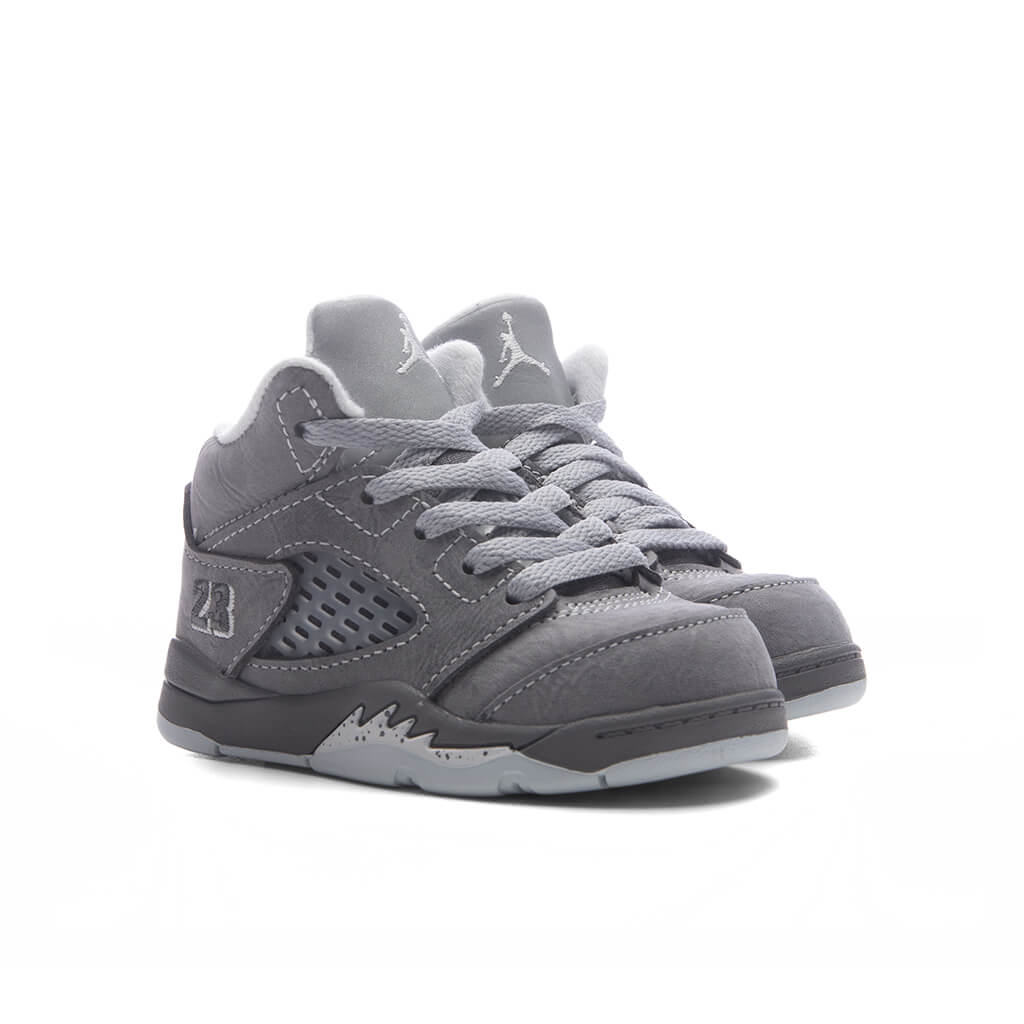 Air Jordan 5 Retro 'Wolf Grey' (TD) - Light Graphite/White/Wolf Grey Jordan