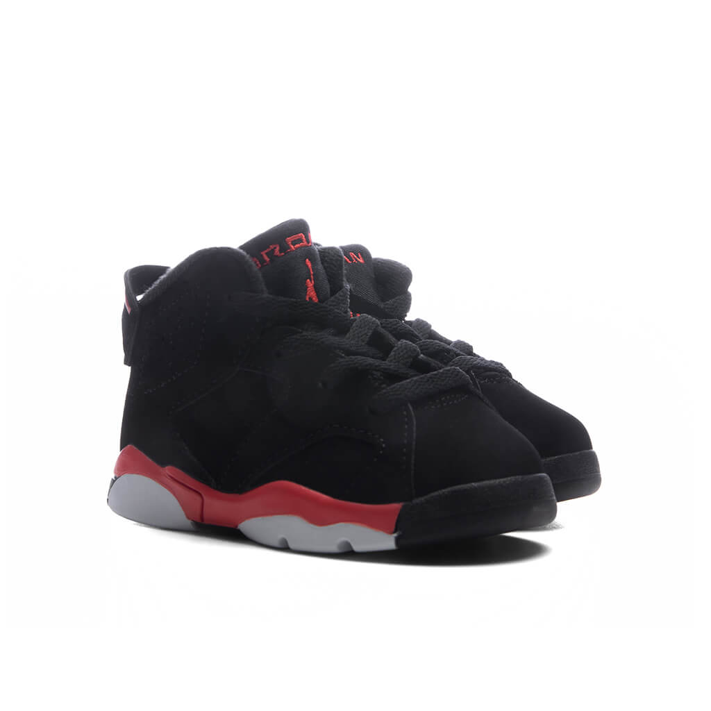 Air Jordan 6 Retro 'Infrared Salesman' (TD) - Black/Light Crimson Jordan