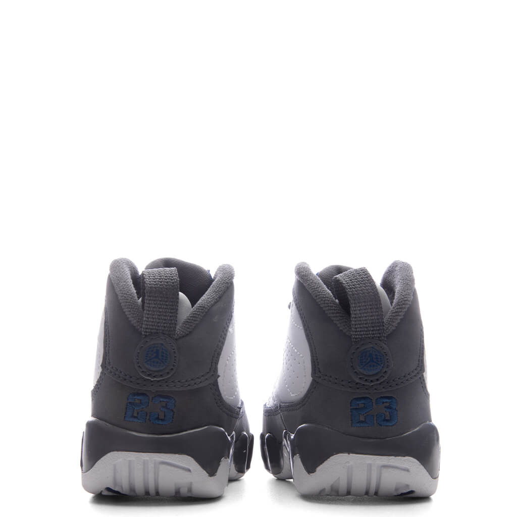 Air Jordan 9 Retro 'Flint Grey' (TD) - White/French Blue/Flint Grey Jordan