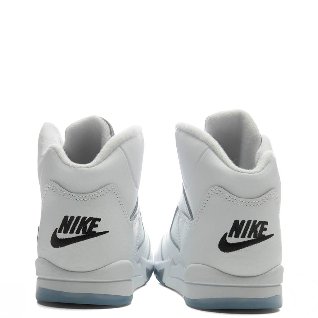 Air Jordan 5 Retro 'White Metallic' (PS) - White/Black/Metallic Silver Jordan