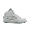 Air Jordan 5 Retro 'White Metallic' (PS) - White/Black/Metallic Silver Jordan