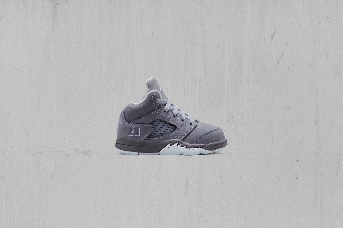 Air Jordan 5 Retro 'Wolf Grey' (TD) - Light Graphite/White/Wolf Grey Jordan