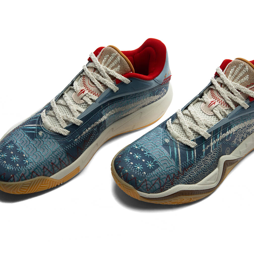 ANTA x Sneaker Politics KAI 3 'Patchwork' - Sky Blue/Off White/Khaki Anta