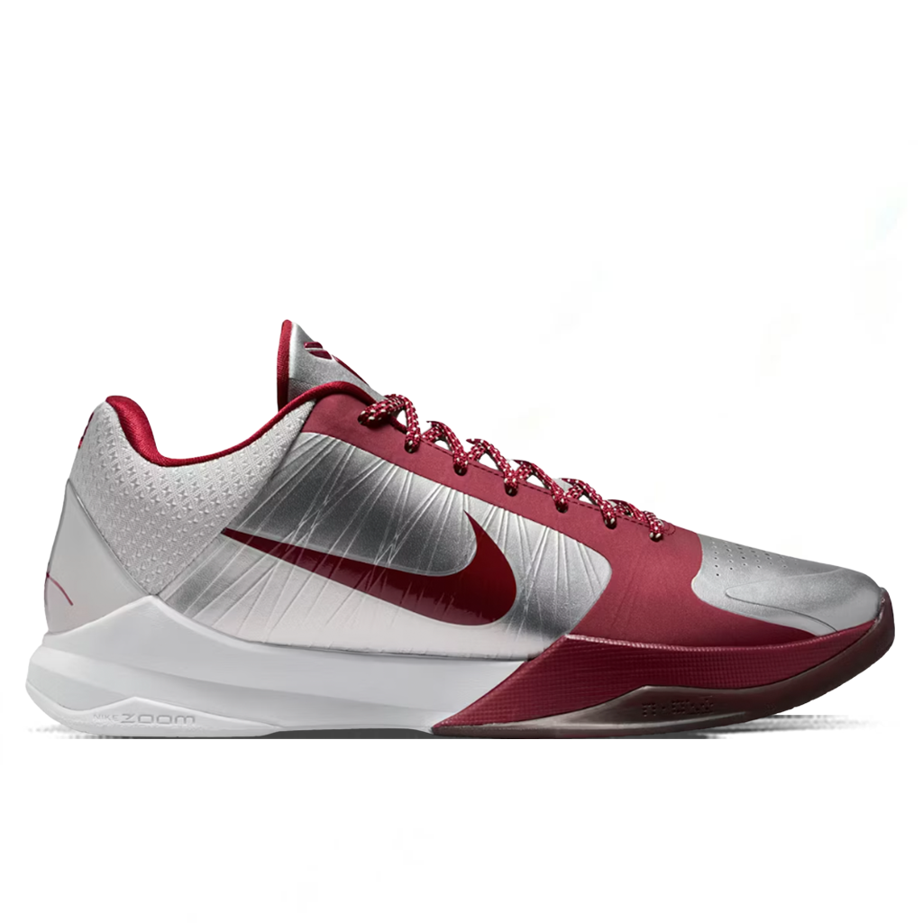 Kobe 5 Protro 'Lower Merion Aces' - Metallic Silver/Team Red/White Nike