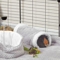 Extra Soft Tunnel for Guinea Pigs | Velvet Grey Kavee Pets Ltd UK