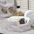 Extra Soft Cuddle Cup for Guinea Pigs | Velvet Grey Kavee Pets Ltd UK