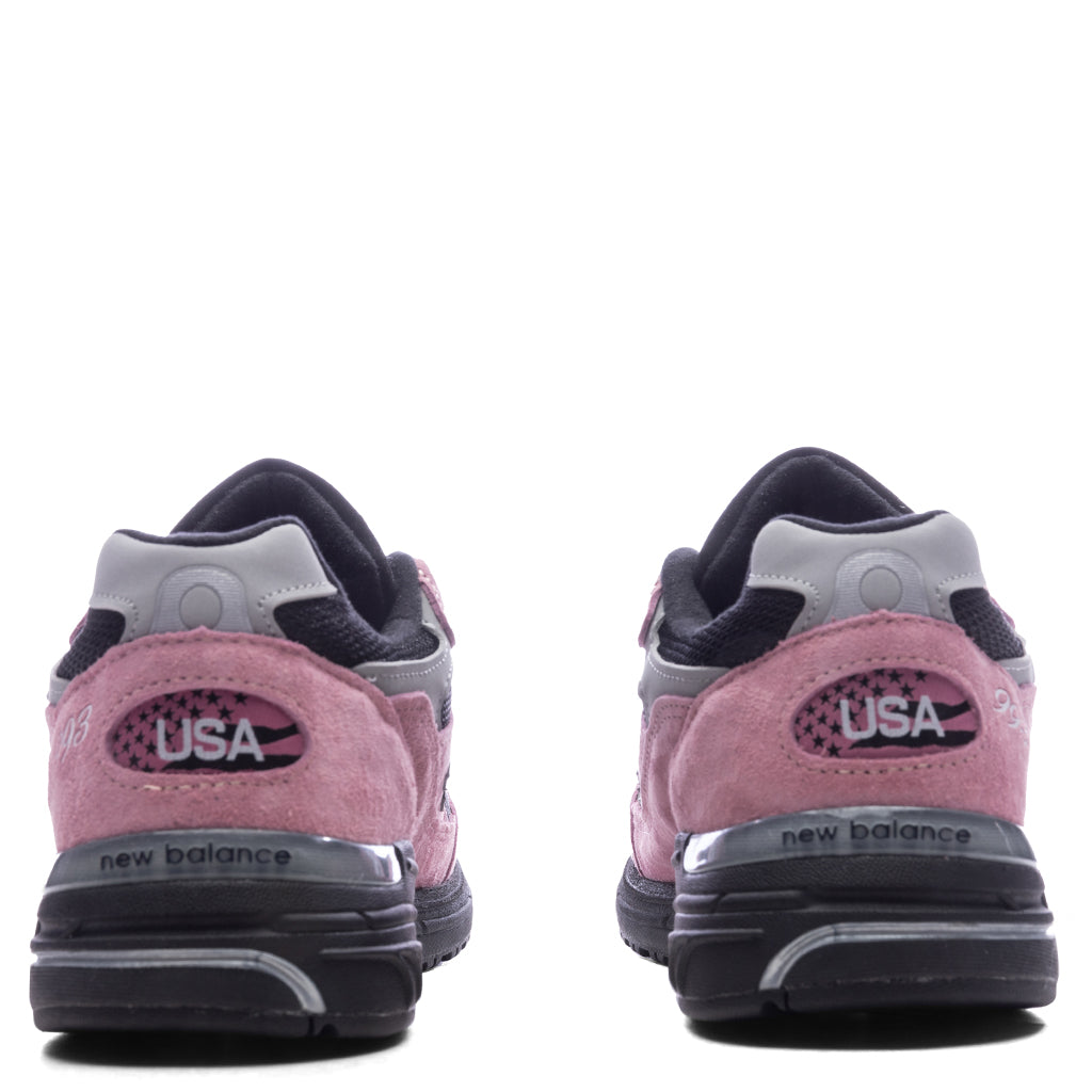Made in USA 993 - Pink Taffy/Black/Slate Grey New Balance
