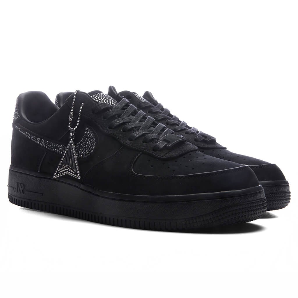 Nike x Ja Morant Air Force 1 Luxe Swarovski - Black/Metallic Silver/Cobalt Bliss Nike