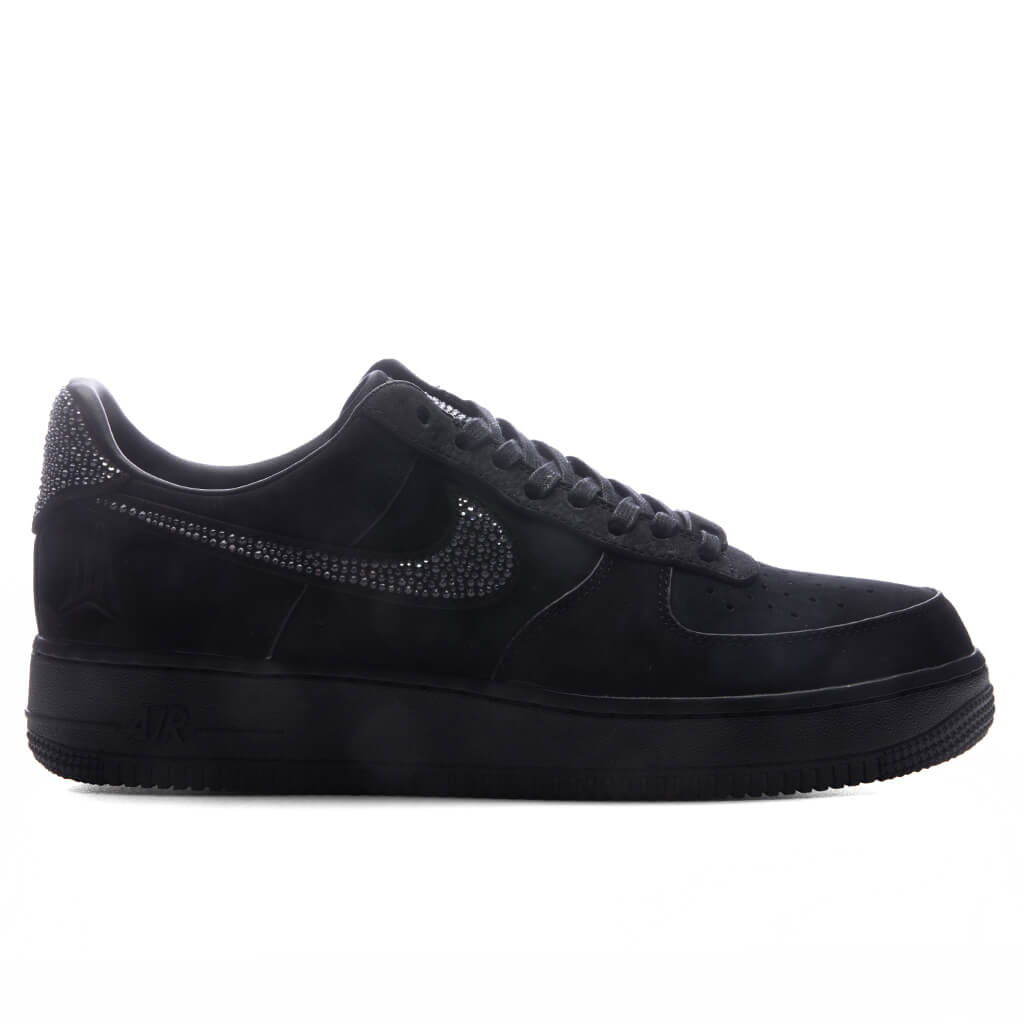 Nike x Ja Morant Air Force 1 Luxe Swarovski - Black/Metallic Silver/Cobalt Bliss Nike