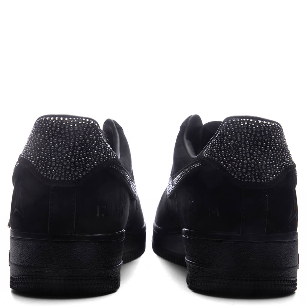 Nike x Ja Morant Air Force 1 Luxe Swarovski - Black/Metallic Silver/Cobalt Bliss Nike
