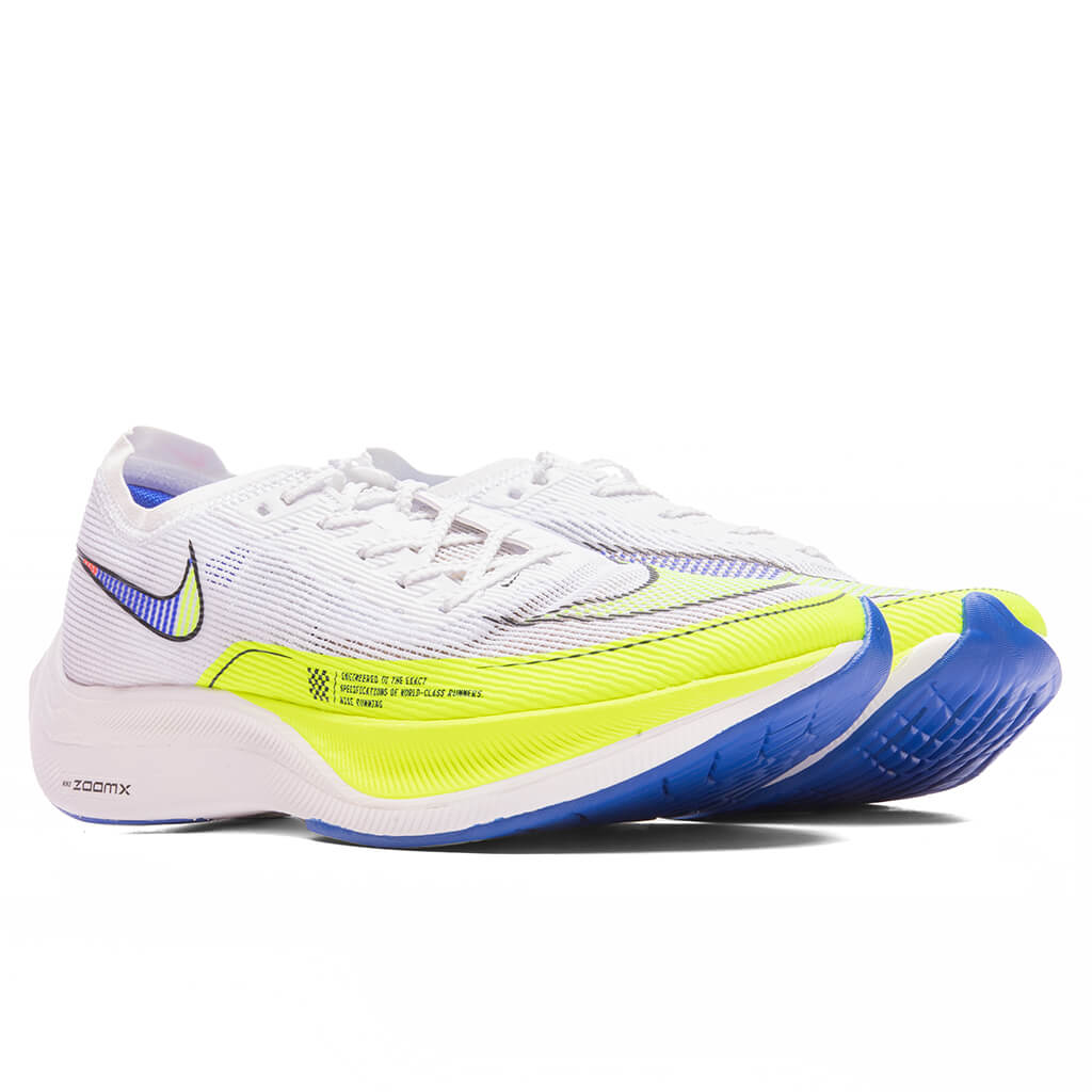 ZoomX Vaporfly Next% 2 - White/Volt/Racer Blue Nike