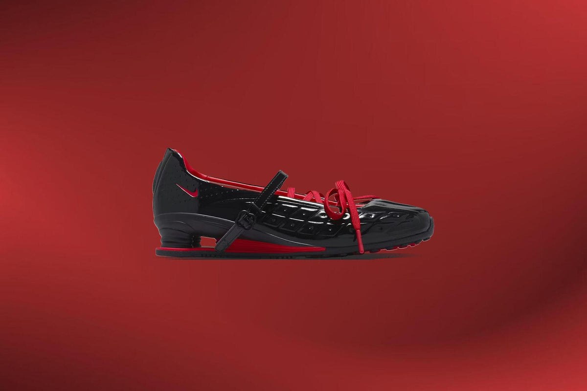 Nike x LABELHOOD Women's Shox Z Calistra - Black/University Red Nike