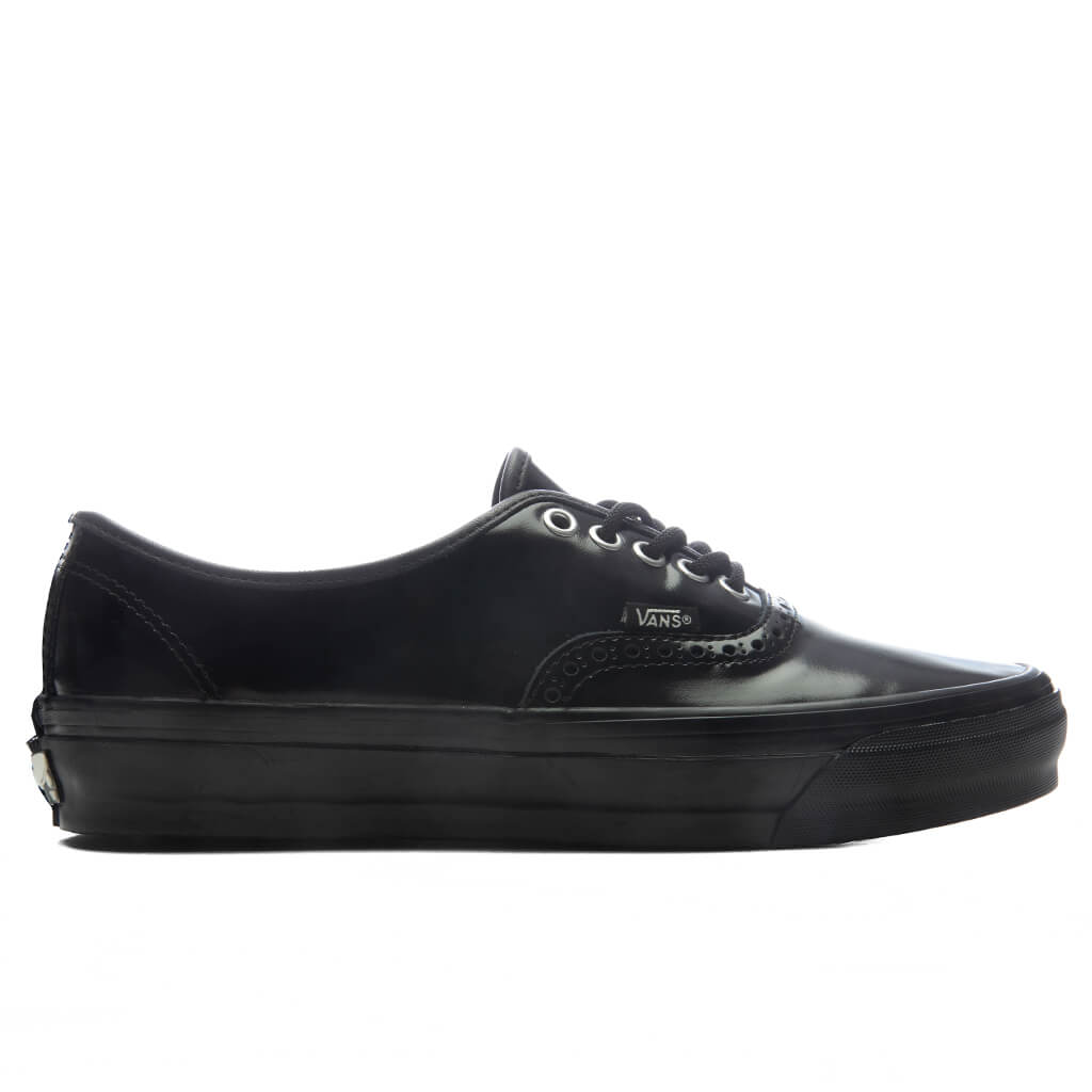 OTW Premium Authentic 44 Siped Vibram Gloss Leather - Black Vans