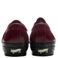 OTW Premium Authentic 44 Siped Vibram Gloss Leather - Burgundy Red/Black Vans