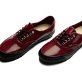 OTW Premium Authentic 44 Siped Vibram Gloss Leather - Burgundy Red/Black Vans