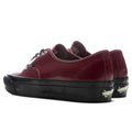 OTW Premium Authentic 44 Siped Vibram Gloss Leather - Burgundy Red/Black Vans