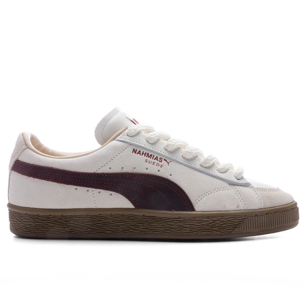 PUMA x Nahmias Suede Vintage - Warm White/Archive Gold/For All Time Red Puma