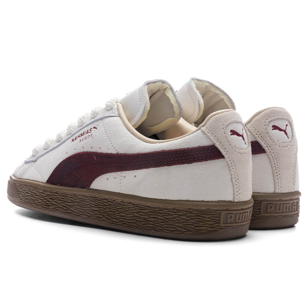 PUMA x Nahmias Suede Vintage - Warm White/Archive Gold/For All Time Red Puma