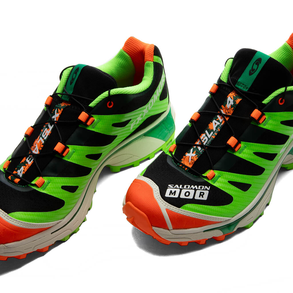 Salomon x Feid XT-4 OG Ferxxocalipsis - Black/Green Gecko/Shocking Orange Salomon