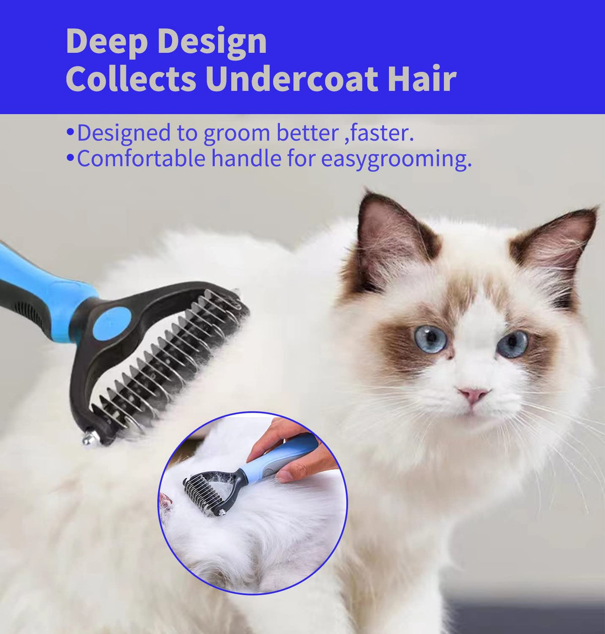 Professional Deshedding Tool For Dogs And Cats Pawora