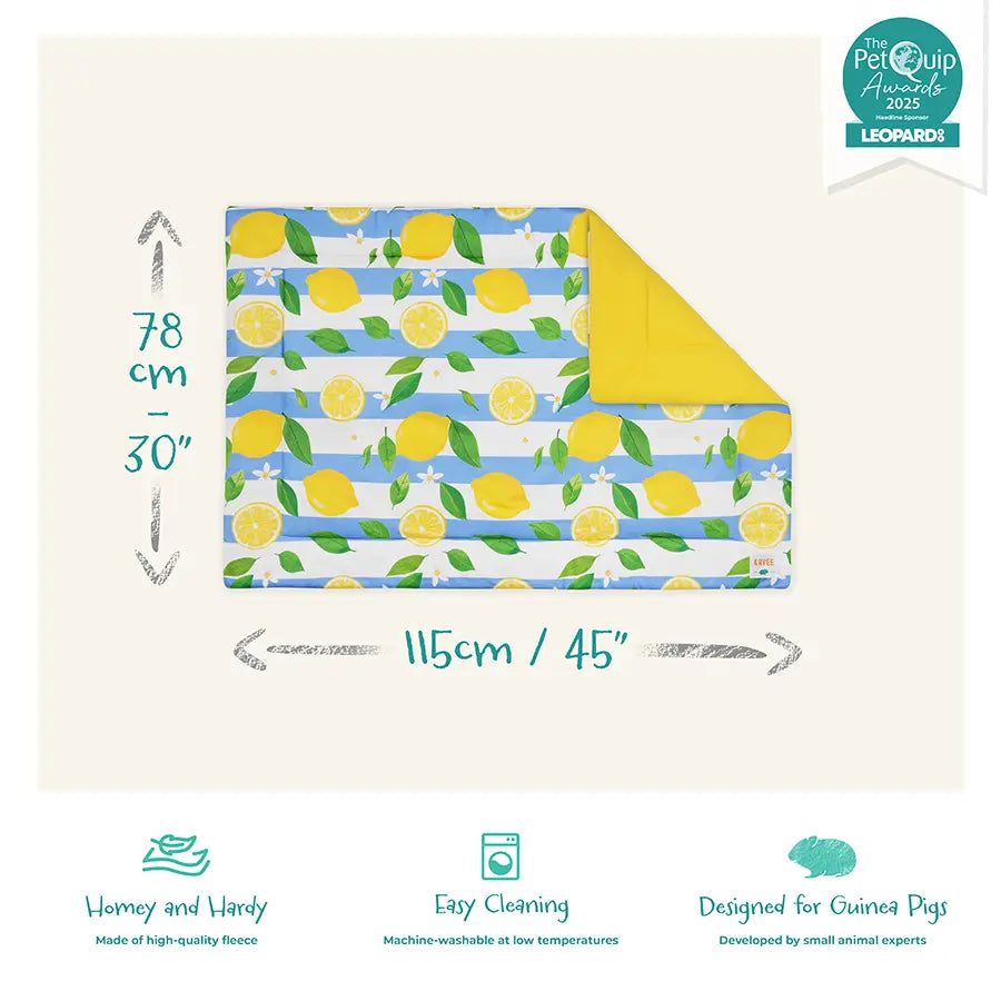 Two In One Plush Fleece Liner for Guinea Pigs | Amalfi Collection Kavee Pets Ltd UK
