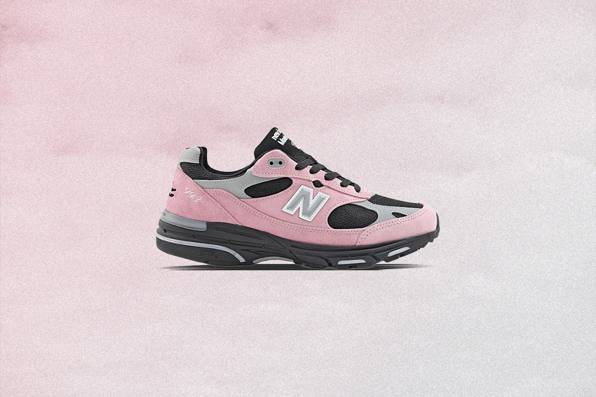 Made in USA 993 - Pink Taffy/Black/Slate Grey New Balance