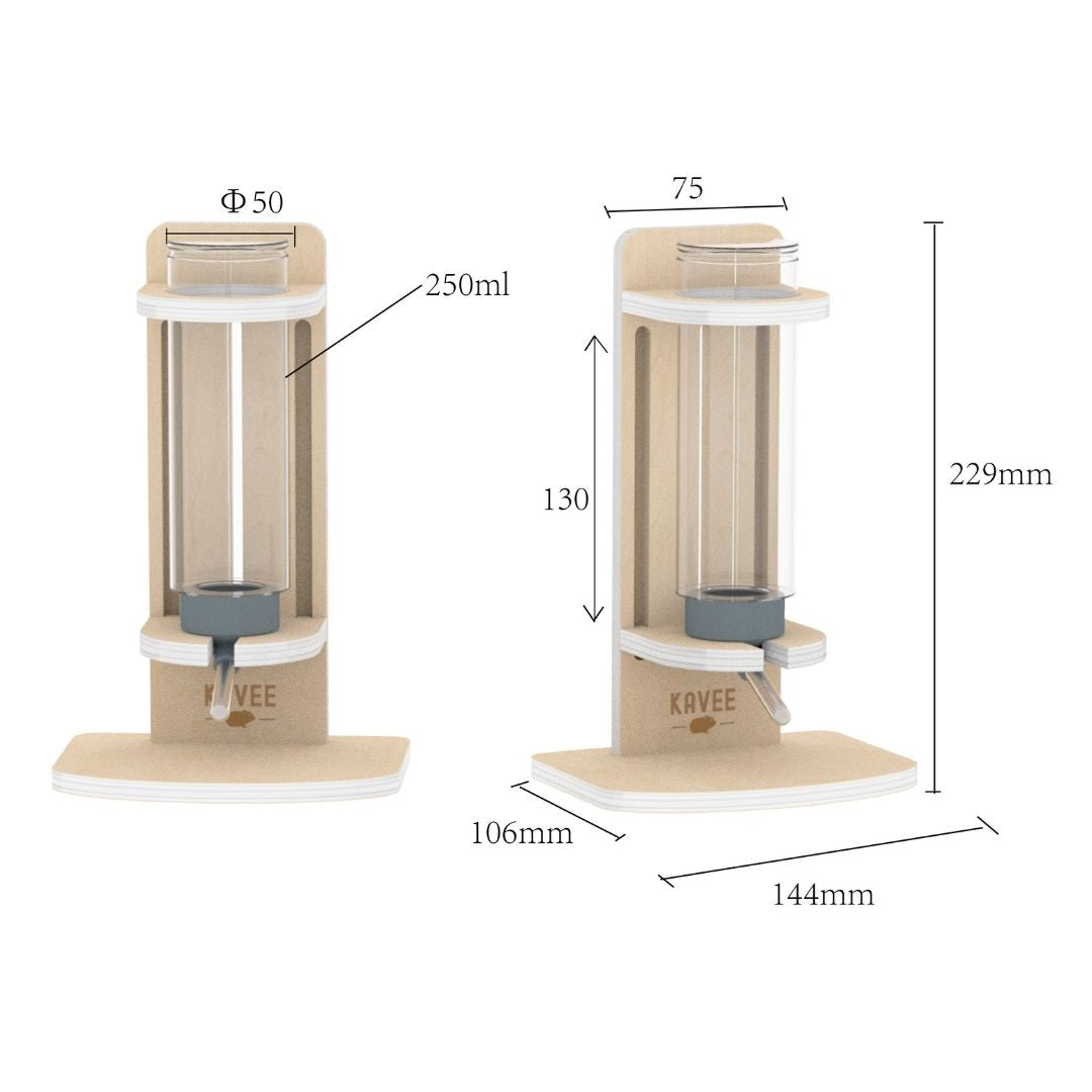 Wooden Freestanding Water Bottle Kavee Pets Ltd UK