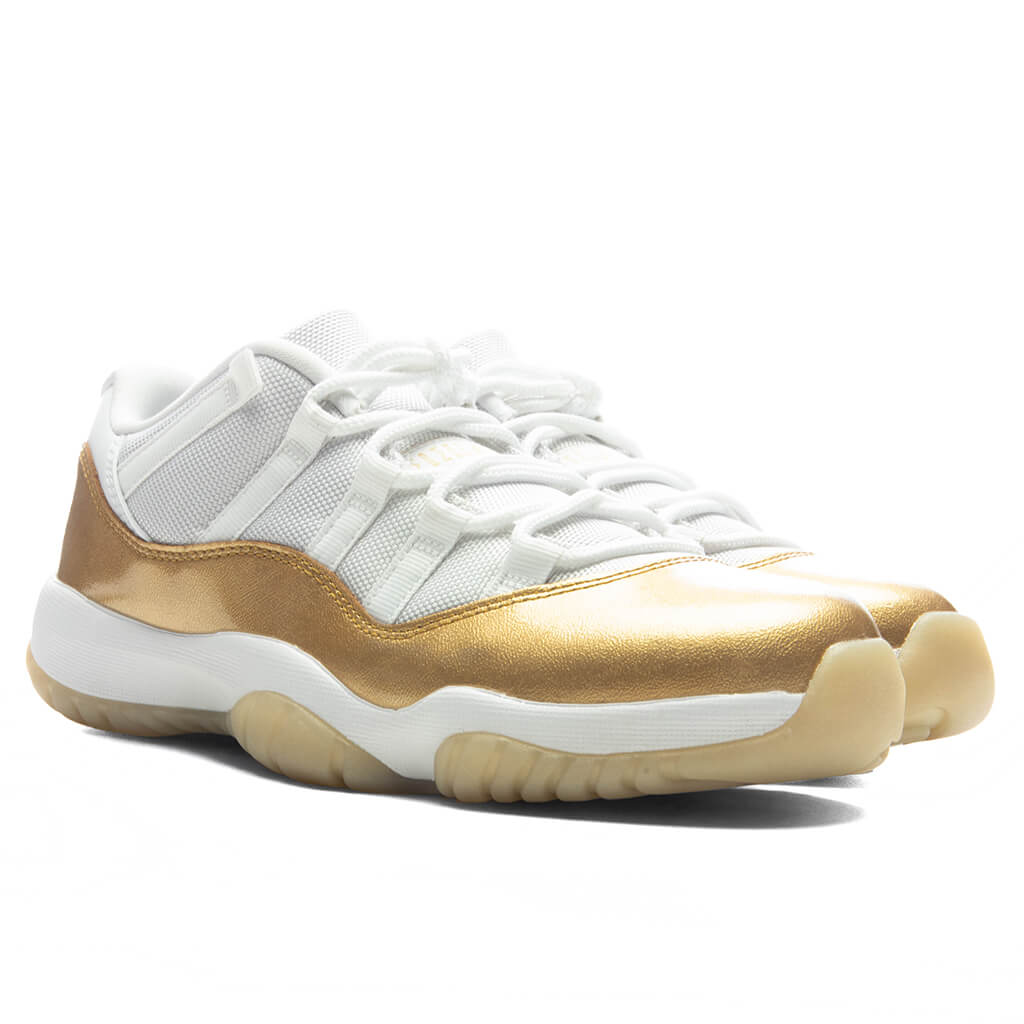 Women's Air Jordan 11 Retro Low 'Mother's Day' - White/Metallic Gold/Team Gold Jordan
