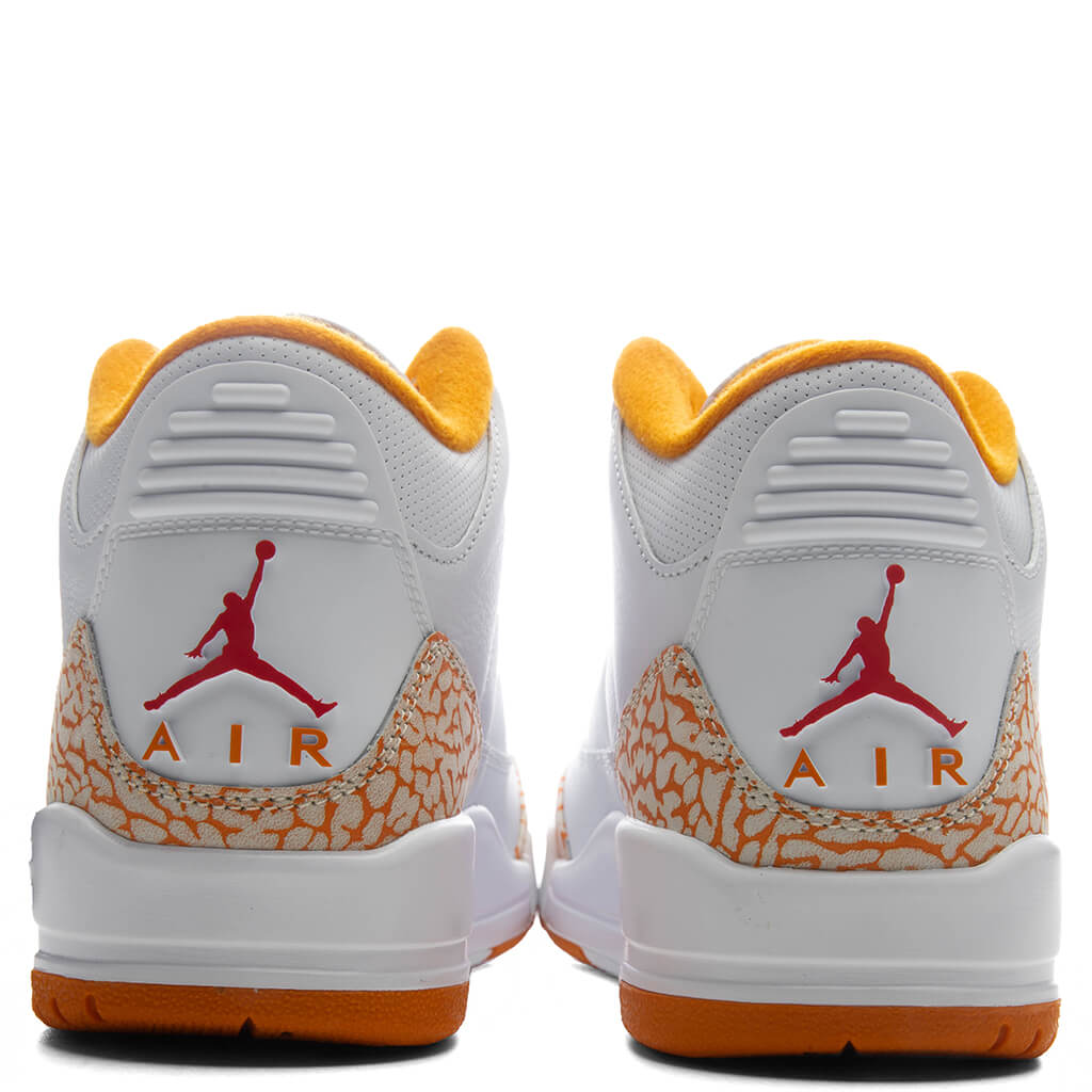 Women's Air Jordan 3 Retro 'Orange Citrus' - White/Multi Color/Orange Peel Jordan