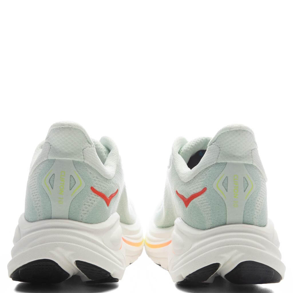 Women's Clifton 10 - Sea Glass/Neon Flame Hoka