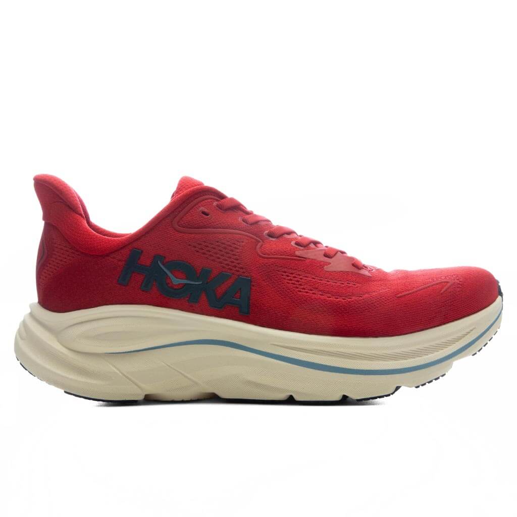 Women's Clifton 10 - Vermillion/Varsity Navy Hoka
