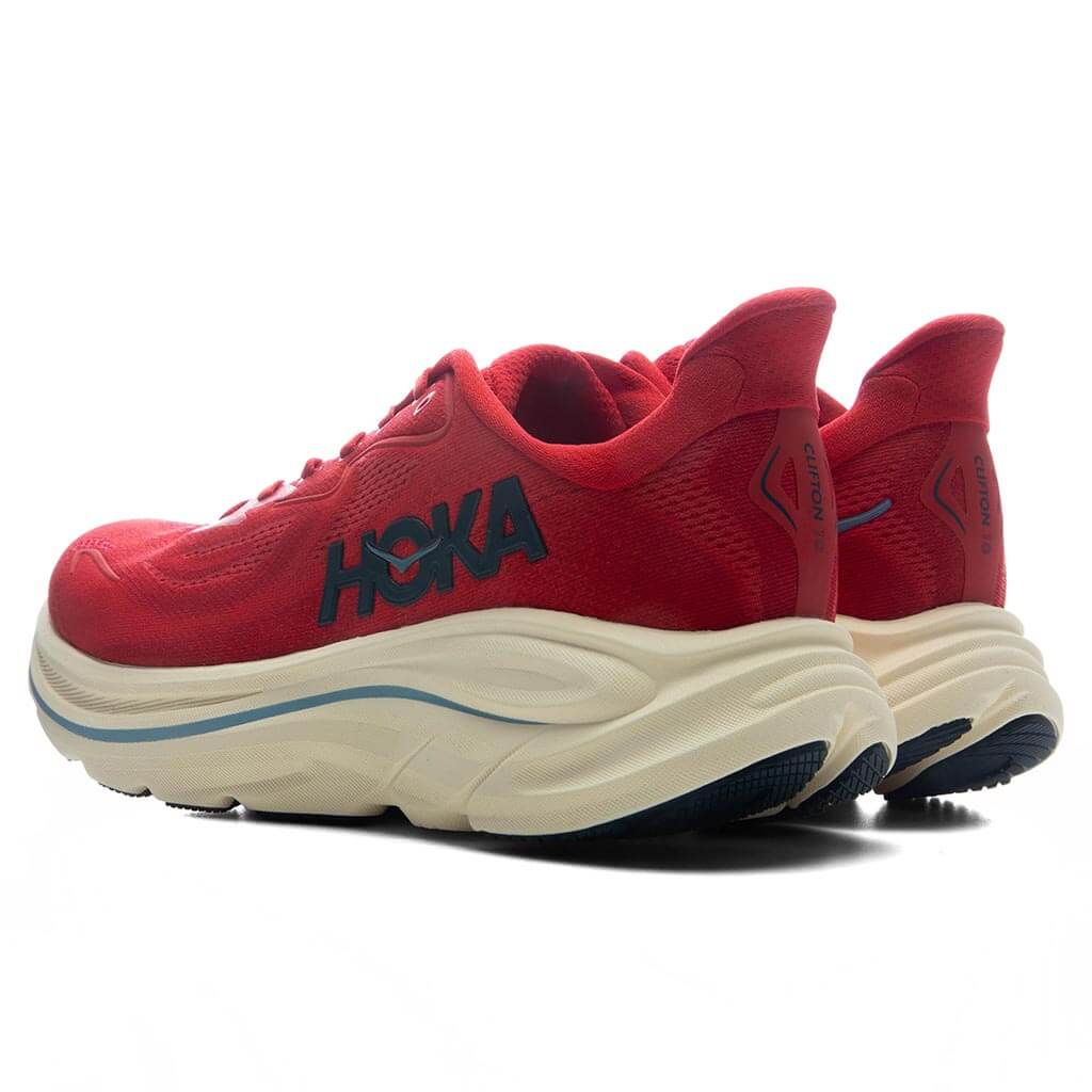 Women's Clifton 10 - Vermillion/Varsity Navy Hoka
