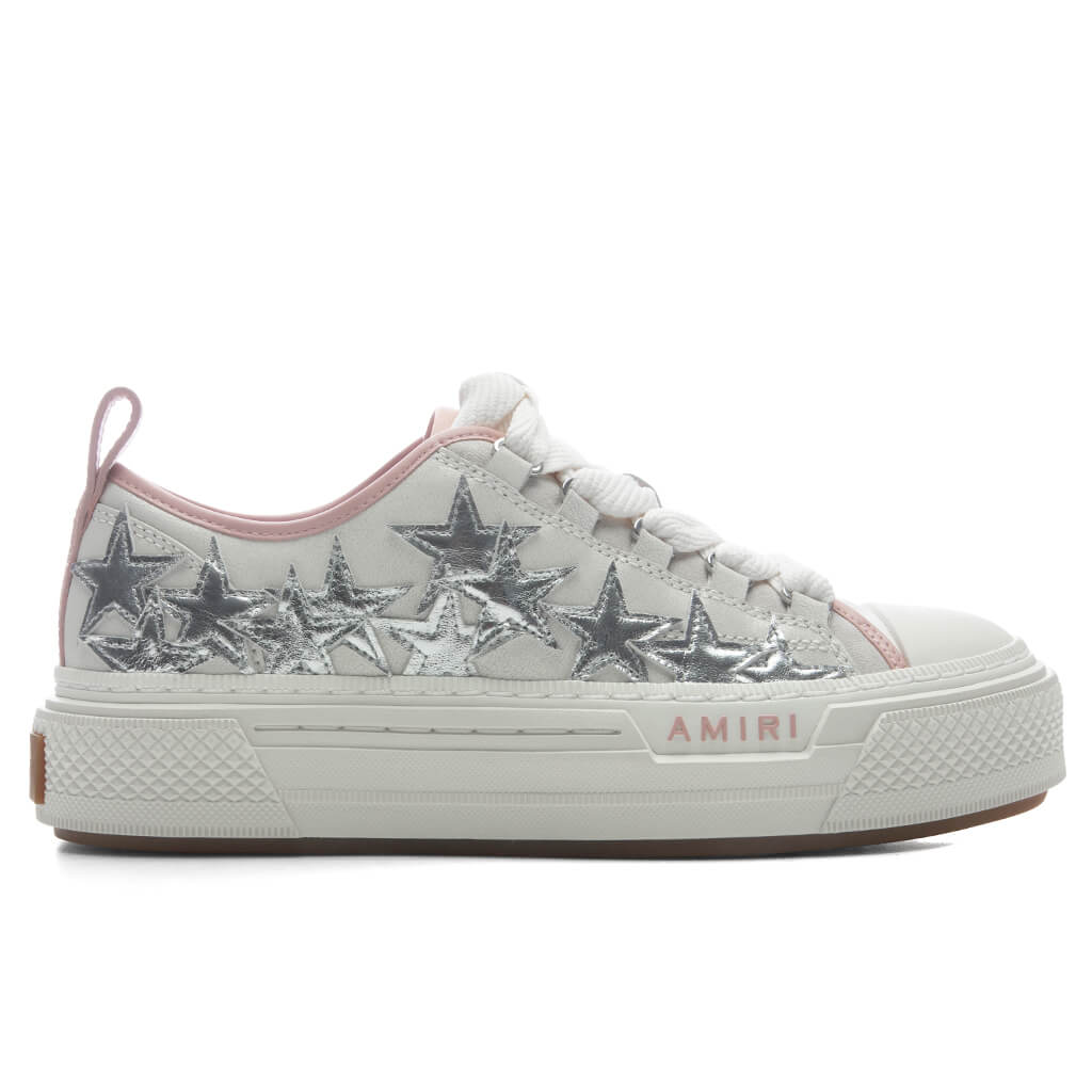 Women's Metallic Stars Court Low - Pink Amiri