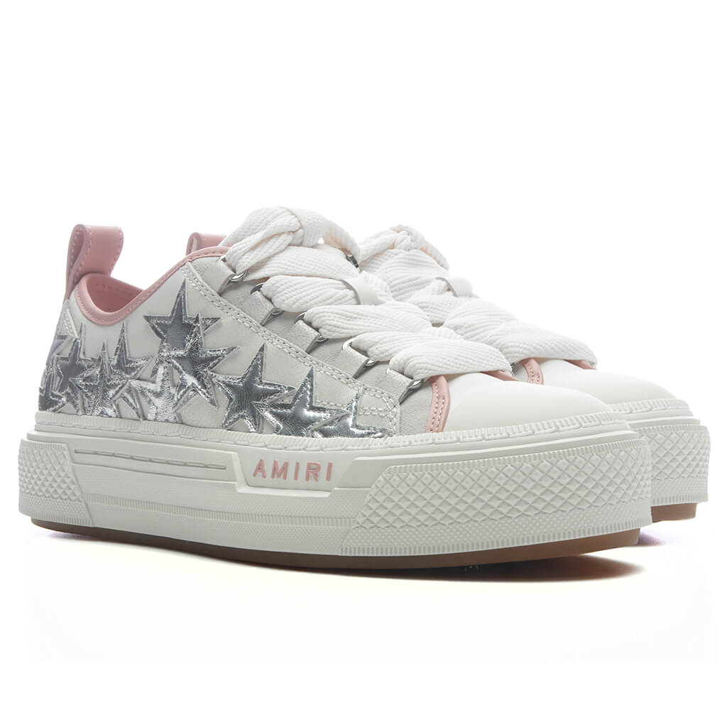 Women's Metallic Stars Court Low - Pink Amiri
