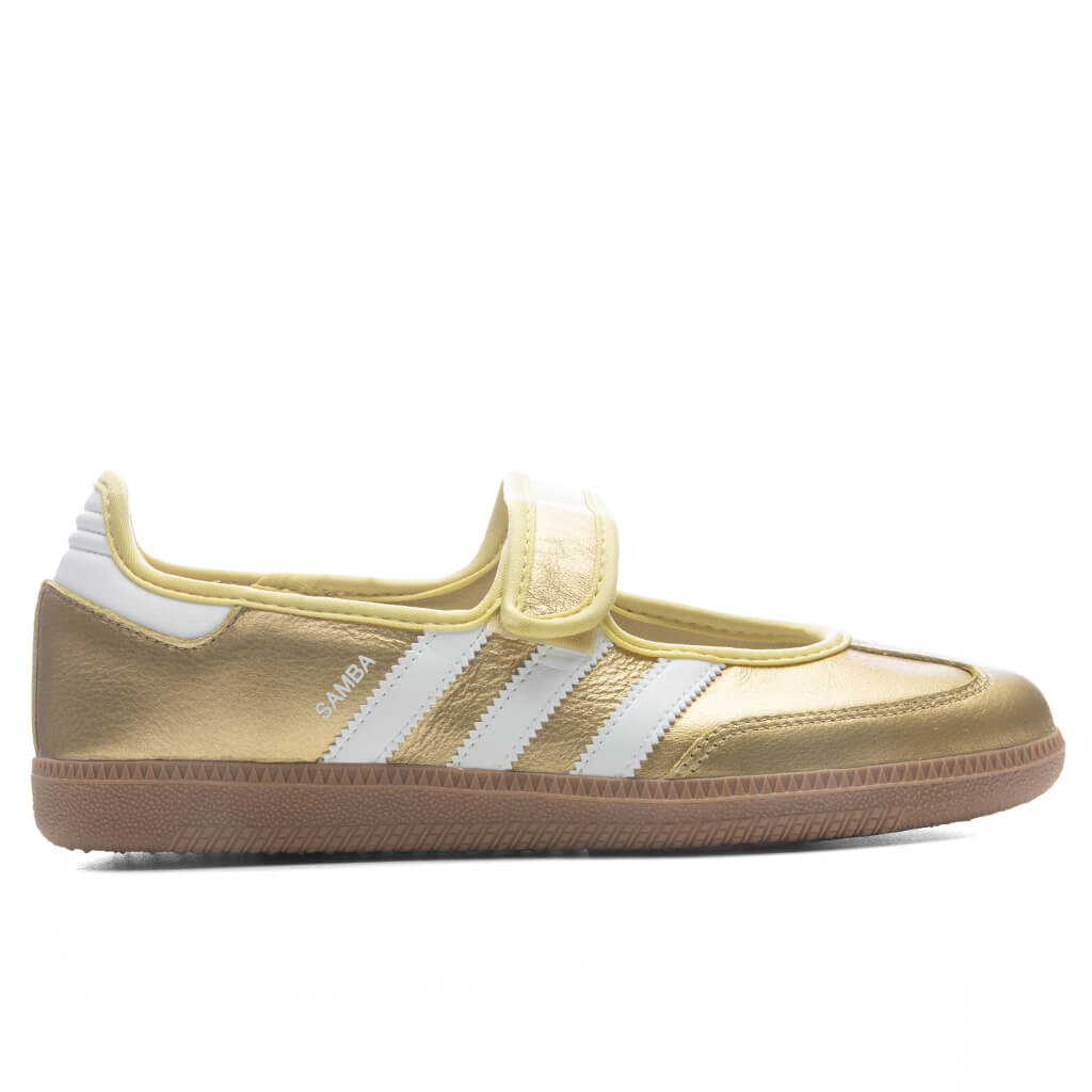 Women's Samba Jane - Gold Metallic/Cloud White/Gum Adidas Originals