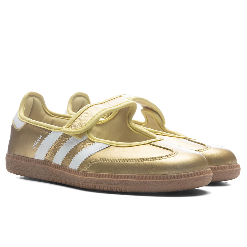 Women's Samba Jane - Gold Metallic/Cloud White/Gum Adidas Originals